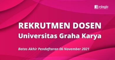 Rekrutmen Dosen Uniresitas Graha Karya - ejogja id
