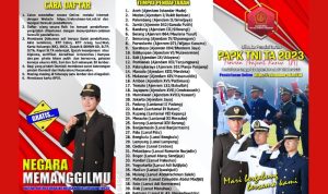 Dibuka Pendafataran PAPK TNI TA 2023 Dibuka Pendafataran PAPK TNI TA 2023