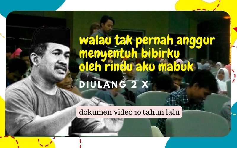 Kiai Kuswaedi Syafi'ie Baca Puisi Hanya Rindu Karya Fariduddin Attar