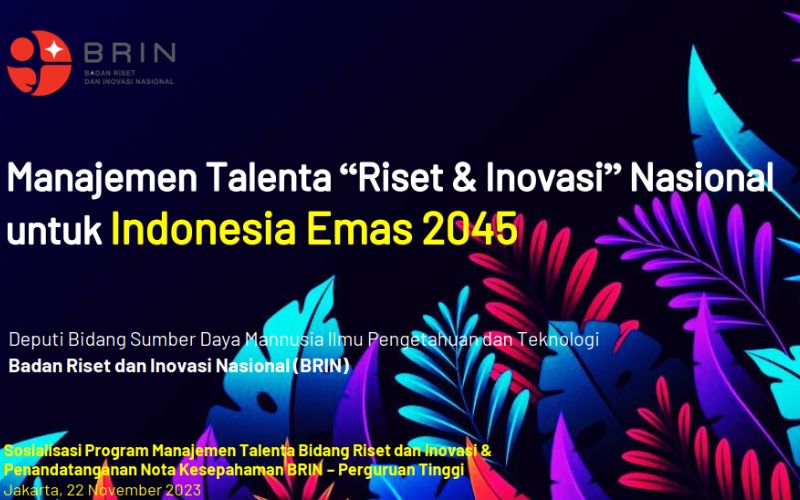 Program Manajemen Talenta BRIN 2023