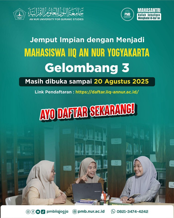 PMB IIQ An Nur Jogja 2025