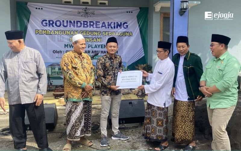 Resmikan Groundbreaking Gedung Serba Guna MWC NU Playen, Kaisar Dukung Penguatan Infrastruktur Organisasi Keagamaan