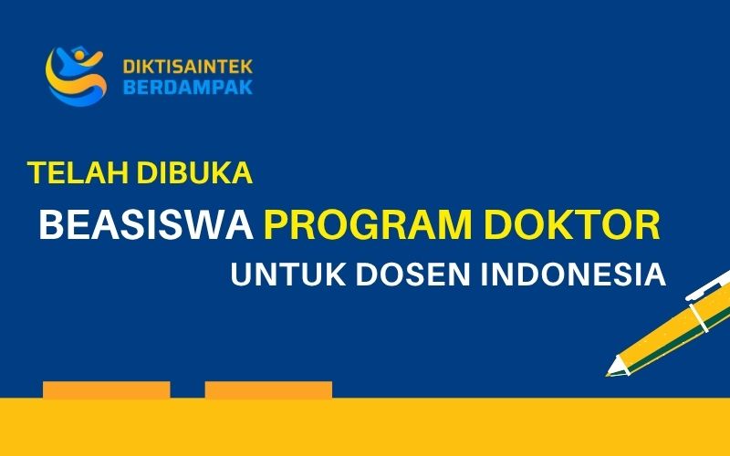 Kemdiktisaintek Buka Beasiswa Program Doktor untuk Dosen Indonesia 2026