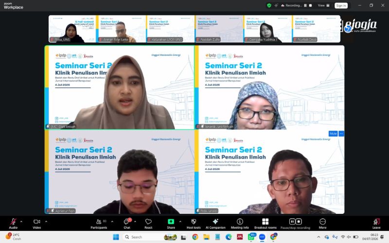 Kelurahan LPDP UNS Hadirkan Klinik Penulisan Ilmiah, Bantu Peneliti Muda Tembus Jurnal Internasional